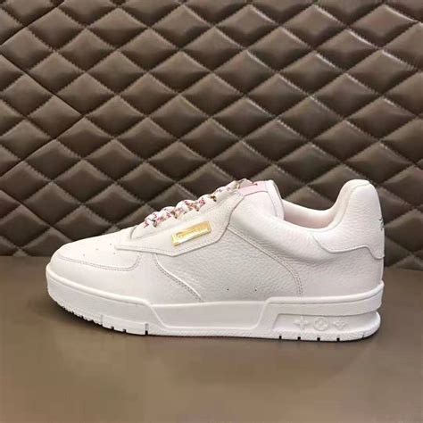 louis vuitton trainer pink white|Louis Vuitton trainers men's white.